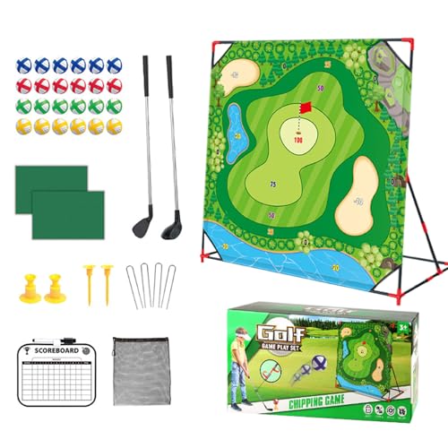 Fukamou Battle Golf Geschicklichkeitsspiel - Tragbares Golfspiel Zum Chipping-Training | Wetterfeste Interaktive Putting- Matte, Familientaugliches Outdoorspiel Für Strandurlaub Gartenpartys Fukamou Battle Golf Geschicklichkeitsspiel - Tragbares Golfspiel Zum Chipping-Training | Wetterfeste Interaktive Putting- Matte, Familientaugliches Outdoorspiel Für Strandurlaub Gartenpartys von Fukamou