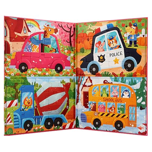 Fukamou Buch mit magnetischen Puzzles für Kinder, magnetische Puzzles für Kleinkinder,Magnetisches Puzzlespiel für | Kreatives Lernspielzeug für Kinder im Vorschulalter, lustiges Magnet-Puzzlebuch für von Fukamou