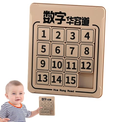 Fukamou Digitale Huarong Road-Spiele,Huarong Road Digital | Nummern-Matching-Board,Schiebepuzzle, Logisches -Mathematik-Trainingsspielzeug, Puzzle-Zahlen-Matching-Brett Für Kinder von Fukamou