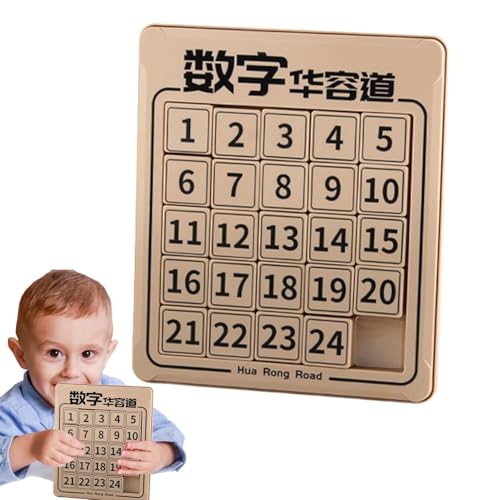 Fukamou Digitale Huarong Road-Spiele,Huarong Road Digital | Nummern-Matching-Board,Schiebepuzzle, Logisches -Mathematik-Trainingsspielzeug, Puzzle-Zahlen-Matching-Brett Für Kinder von Fukamou