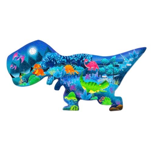 Fukamou Dinosaurier-Puzzle für Kleinkinder,Dinosaurier-Bodenpuzzle - Puzzles Leuchtend - Pädagogisches Tierpuzzle, 200 Teile Bodenpuzzle für Kinder im von 3–8 Jahren, Lernpuzzlespielzeug von Fukamou