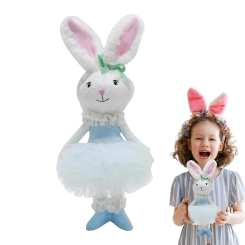 Fukamou Gefüllter Osterhase, Osterhase Plüsch, Süßes Und Weiches Squishy-Kaninchen-Stofftier, Niedliches Und Weiches, Matschig Gefülltes -Hasen-Kuscheltier, Zum Kuscheln Und Waschen Für Kinder von Fukamou