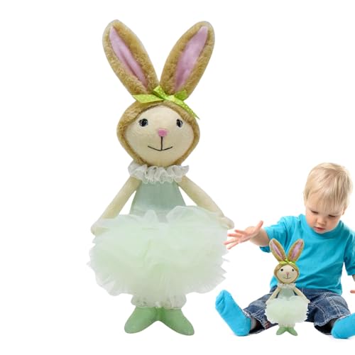 Fukamou Gefüllter Osterhase, Osterhase Plüsch, Süßes Und Weiches Squishy-Kaninchen-Stofftier, Niedliches Und Weiches, Matschig Gefülltes -Hasen-Kuscheltier, Zum Kuscheln Und Waschen Für Kinder von Fukamou