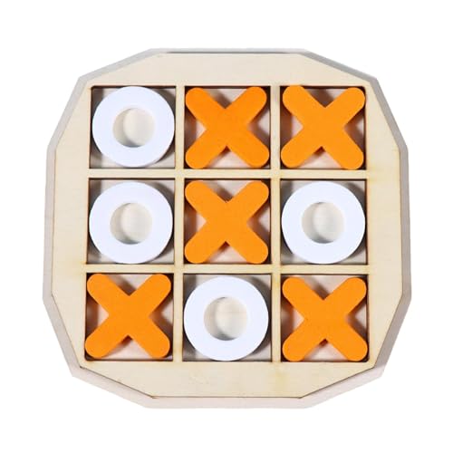 Fukamou Holz-X- Und O-Buchstaben Für Tic-Tac-Toe | Schachbrett Für Kinder, Trouble-Brettspiel, Lustige Brettspiele Für Kinder, Holzdesign -Für Familien-Indoor-, Spannend von Fukamou