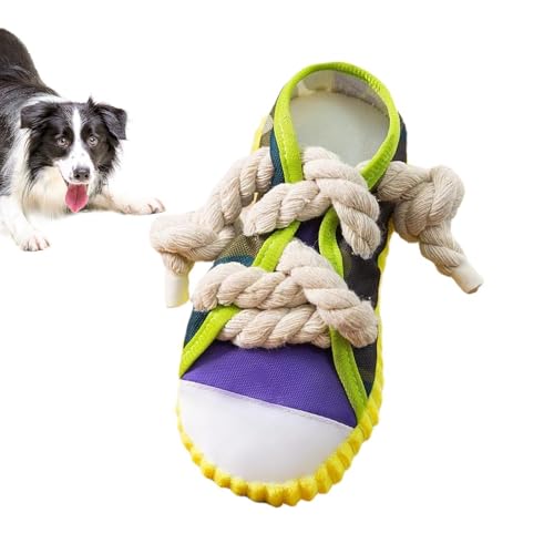 Fukamou Hundespielzeugschuh - Langlebiges Quietschspielzeug Für Hunde,Interaktives Spielzeug Zum Kauen Von Schuhen, Turnschuhe -Zum Trainieren Der Kaufähigkeit Und Zur Vorbeugung Von Zahnstein von Fukamou