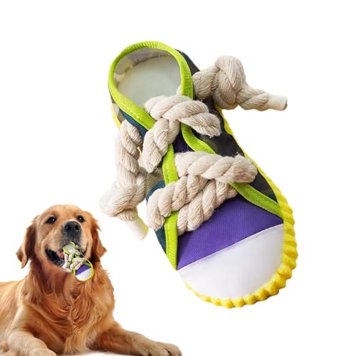 Fukamou Hundespielzeugschuh - Langlebiges Quietschspielzeug Für Hunde | Interaktives Spielzeug Zum Kauen Von -Schuhen, Mini-Turnschuhe Zum Trainieren Der Kaufähigkeit Und Zur Vorbeugung Von Zahnstein von Fukamou