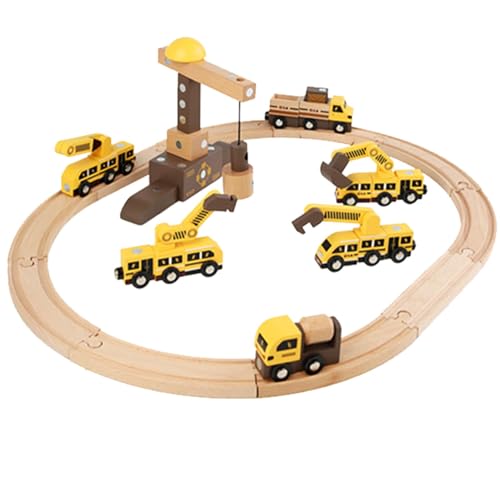 Fukamou Kleinkindautobahn,Kinderautobahn - Kleine Eisenbahn-Sets, Puzzle, Aufklärung, Zusammenbauen, Spielzeug,Eltern-Kind-Spielzeug, Feinmotorikspielzeug, pädagogisches magnetisches von Fukamou