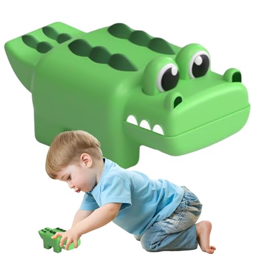 Fukamou Krokodil Badespielzeug,Krokodil Wasserspielzeug - Pool Badezimmer Baby Spielzeug Schwimmen Alli-Gator Badewanne Spielzeug Spiel Für 3+ Plus Wasserwanne Spielzeug von Fukamou