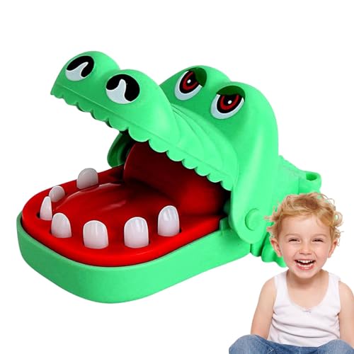 Fukamou Krokodilspielzeug, Alligatorspielzeug,Fingerbeiß-Trickspielzeug | Pressing Teeth Schlüsselanhänger, Lustiges Spiel, H-and-Auge-Koordination, Familieninteraktionsspiel Für Kinder Und Erwachsene von Fukamou