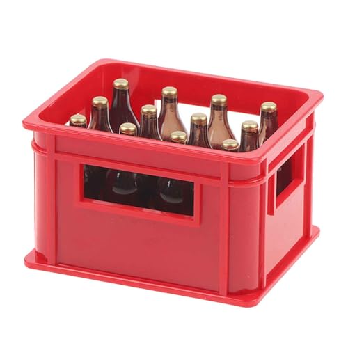 Fukamou Miniatur-Bierflaschen-Box – Miniatur-Weinflaschen | Miniatur-Ornamente, Foto-Requisite Für Männer, Tischdekoration Für -Feengarten, Kneipen-Bar-Dekoration von Fukamou