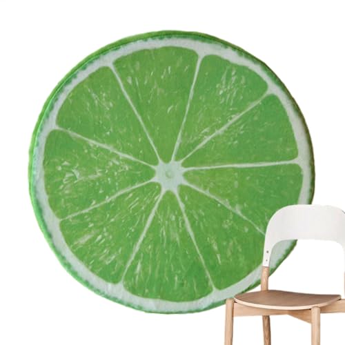 Fukamou Obstkissen, Wassermelonenkissen - Runde Weiche -Plüsch-Fruchtkissen | Kiwi-Orange-Zitronen-Wassermelonen-Sitzkissen, Sofakissen- Für Zuhause, Kindercouch, Klassenzimmer von Fukamou