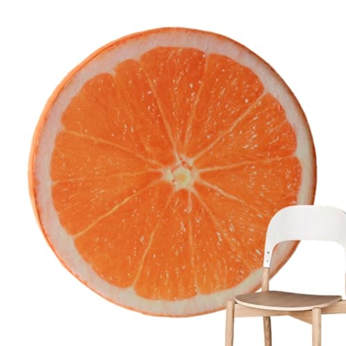 Fukamou Obstkissen, Wassermelonenkissen - Runde Weiche -Plüsch-Fruchtkissen | Kiwi-Orange-Zitronen-Wassermelonen-Sitzkissen, Sofakissen- Für Zuhause, Kindercouch, Klassenzimmer von Fukamou