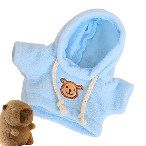 Fukamou Plüschpuppenkleidung,Kleidung Zum Bauen Eines | Bär- Kapuzenpullover - Plüsch-Capybara-Puppenkostüm, Bär, Spielzeug-Outfits, Zubehör, Stofftier-Shirt Für Puppen Mit Einer Größe Von 7,87 von Fukamou