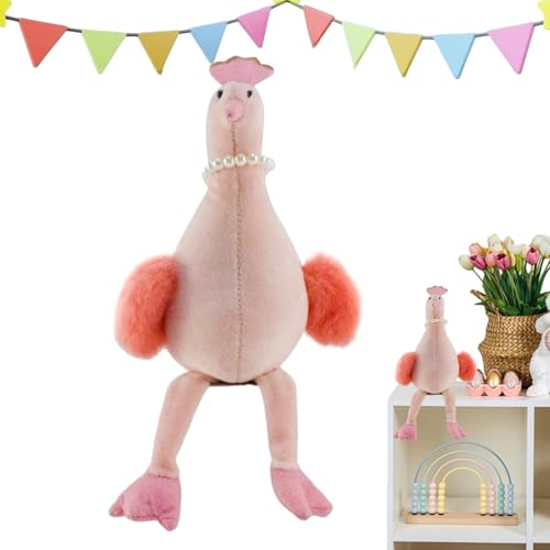 Fukamou Plüschtier Huhn,Plüschtier Huhn | Lustige Umarmungspuppen - Huhn Plüsch Stofftier Spielzeug Küken Weiche Puppe Für - Mädchen Ostern Home Decor von Fukamou