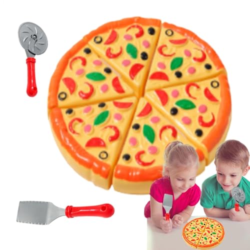 Fukamou Spielen Sie Pizza Set Für Kinder, Pizza Play Set | Küchenspielzeug Gefälschte Food Pizza Playset | Interaktives Totendspiel, Spielen- Von Küchenzubehör, Vorschullernaktivitäten von Fukamou