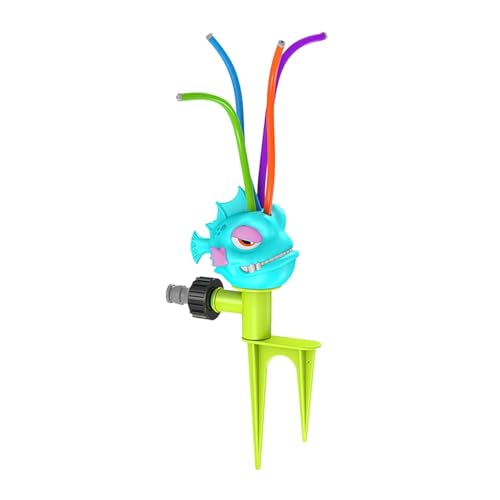 Fukamou Wassersprühsprinkler für den Außenbereich, automatischer Gartensprinkler - Sprühwasserspielzeug für Kinder - Wasserspielspielzeug mit sicherem Design für Outdoor-Aktivitäten, Strände, Gärten, von Fukamou