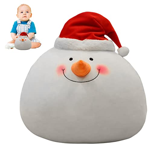 Fukamou Weihnachtsmann Kissen Plüsch | Gefülltes Rentier-Plüschtier - Schneemann Elch Santa Spielzeug Zum Händewärmen Für -Freunde, Kinder, Eltern, Weihnachtsdekoration Für Sofa, Tisch, Auto von Fukamou