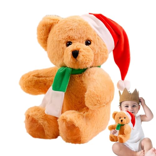 Fukamou Weihnachtsstoffbären Für Kinder,Fuzzy-Baumwoll-Sofa-Couch-Puppe | Weihnachtsdekorationen Für- Wohnzimmer, Arbeitszimmer, Kinderzimmer, Kinderzimmer, Schlafzimmer von Fukamou