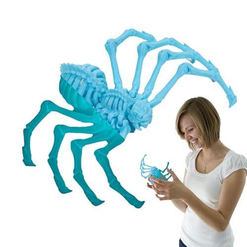 3D-gedrucktes Spinnenspielzeug, Gelenkspinne | 3D-gedrucktes Zappelspielzeug für Erwachsene,3D bewegliche Spinne Erwachsene Fidget Toys Mystery Spider Halloween Dekorationen von Fulenyi