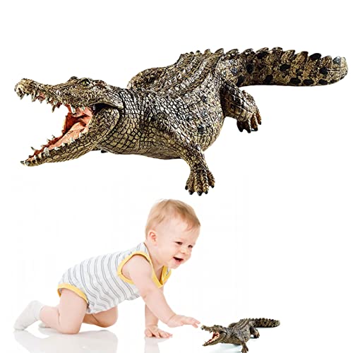 Alligator-Spielzeug, Modell mit realistischen Tierfiguren aus dem Dschungel des wilden Lebens, Simulation, Alligator Toys für 5 6 7 8 Jahre Kid Boys Girls Toddler von Fulenyi