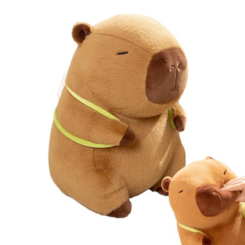 Capybara-Plüschtiere,Niedliche Capybara-Plüsch-Plüschtiere | Simulation weich gefüllte Capybara-Puppe mit Wundertüte, Geschenkpuppen für Kinder, und Mädchen von Fulenyi