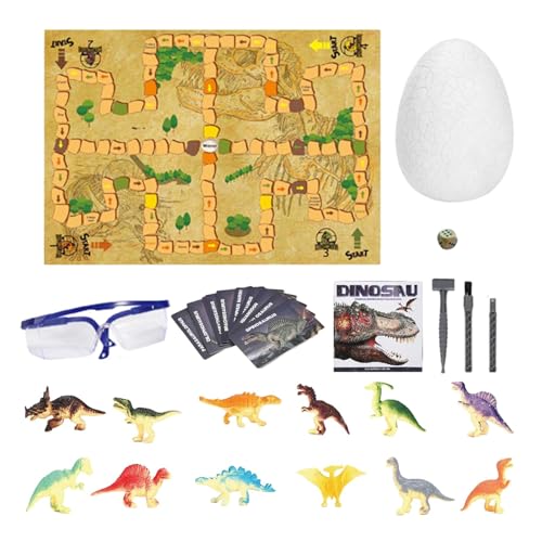 Dino-Eier-Ausgrabungsset,Dino-Ausgrabungsset | Dinosaurier-Eier Ausgrabung Dinosaurier-Fossilien-Eier | Interaktives Lernspielzeug zum Ausgraben von Dinosaurier-Eiern. Entdecken Sie das Kit von Fulenyi