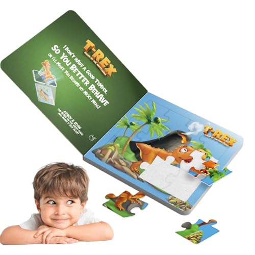 Dinosaurier-Puzzles,Dinosaurier-Puzzle für Kinder - Dinosaurier-Spielzeug für Kinder mit niedlichen Mustern,AR-Puzzles für Kinder, Dinosaurier-Spielzeug für Kinder, Kleinkind-Puzzle, Geschenke von Fulenyi