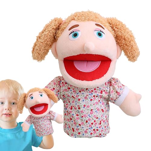 Familienmitgliederpuppen,Familien-Plüsch-Handpuppe - Geschichtenerzählende Plüschpuppe - Interaktive Rollenspielpuppe, Schulheimpuppe mit beweglichem Mund für Mädchen und von Fulenyi