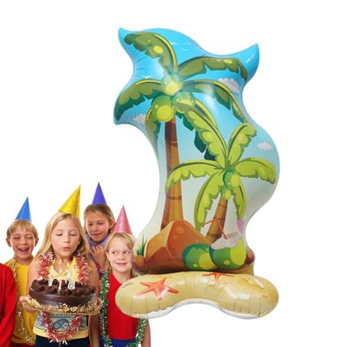 Fulenyi Aufblasbare Palme,Palmenballons - Aufblasbare Strandparty-Ballons-Dekoration - Niedliche tropische Party-Foto-Requisiten für Babypartys, Sommerdekoration für Kinder und Erwachsene von Fulenyi