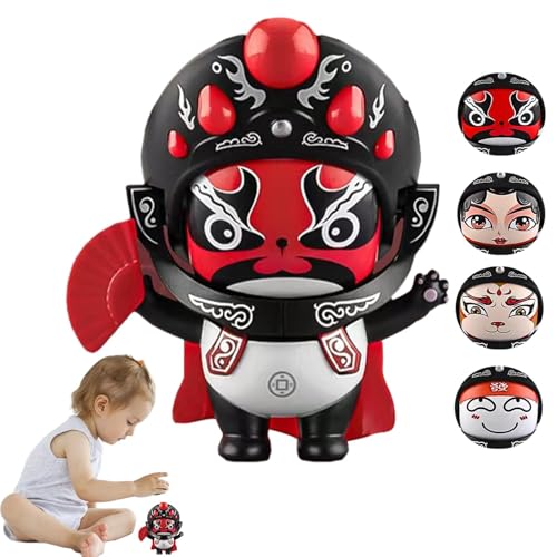 Fulenyi Chinesische Drama-Puppe, gesichtsverändernde Puppe | Chinesische Drama-Figur mit 5 interaktiven Gesichtern,Sichuan-Souvenir-Geschenk, Auto-Marionetten-Dekor, Geschenke für Verwandte und von Fulenyi