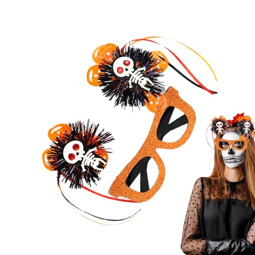 Fulenyi Halloween-Brillen,Halloween-Brillen für Erwachsene,Lustige Cosplay-Brille | Kostüm-Requisiten, Anzieh-Brillen, Maskerade-Brillen für Halloween-Dekoration von Fulenyi