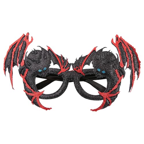 Fulenyi Halloween-Brillen für Erwachsene,Halloween-Brillen für Kinder,Lustige Halloween-Kostümbrille im Fledermaus-Design - Neuartige Halloween-Brille, modisch für Rollenspiele von Fulenyi