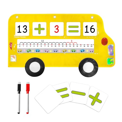 Fulenyi Mathe-Spiele, Abakus für Kinder Mathe | Sensorisches, vielseitiges, farbenfrohes Kindergarten-Mathespielzeug,Magnetische Zahlen, mathematische Manipulative für Klassenzimmer, praktische von Fulenyi