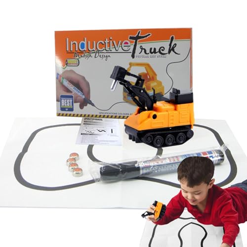 Fulenyi Mini-induktives Autospielzeug | Automatisches Linienverfolgungsfahrzeug | Lernspielzeug mit optischem Sensor, Mini-induktives Autospielzeug, Neuheitsgeschenk für Kinder von Fulenyi