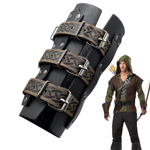 Mittelalterliche Armlehnen aus Brigandina, Ritterschutz aus Kunstleder, wiederverwendbares Mittelalter-Zubehör aus PU-Leder für Märchen der Renaissance Mittelalterliche Armlehnen aus Brigandina, Ritterschutz aus Kunstleder, wiederverwendbares Mittelalter-Zubehör aus PU-Leder für Märchen der Renaissance von Fulenyi