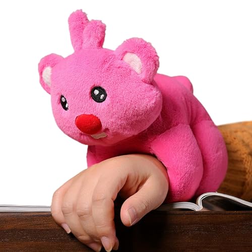 Fulenyi Süßes Stofftier, Tier-Slap-Armband, Rosa Puppen-Snap-Armbänder, Interaktive Kuscheltier-Umarmungen, bequemes Slap-Armband für Familientreffen von Fulenyi