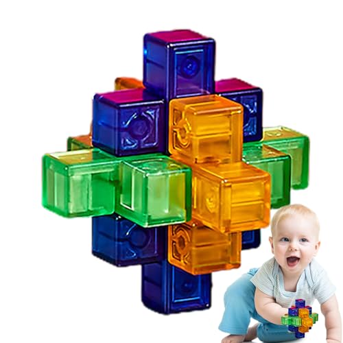 Gehirnpuzzles für Erwachsene, Entsperren von ineinandergreifenden 3D-Puzzles – Lernspielzeug IQ-Test, Logik-Puzzle, Weihnachtsgeburtstagsgeschenke für Jugendliche und Erwachsene von Fulenyi