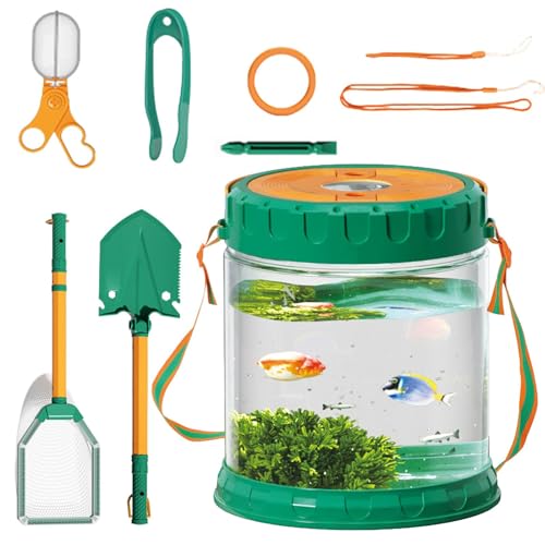 Kids Explorer Kit,Schmetterlings-Sammelset für Kinder, Einziehbares Kinder-Schmetterlingsfänger-Outdoor-Abenteuerset, Vielseitiges Schmetterlingsfänger-Spielzeug, Kinder-Abenteuerset für Kinder, und M von Fulenyi