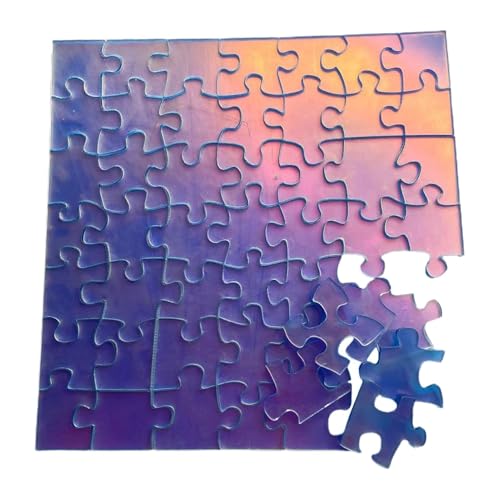 Klares Hartpuzzle,Acryl-Puzzle | Unmögliche Herausforderung, schwieriges Puzzlespiel,Farbwechselnde Acrylpuzzles, einzigartiges schillerndes 49-teiliges transparentes Puzzle für Erwachsene von Fulenyi