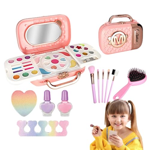 Make-up-Set für Kleinkinder, Schönheitskosmetik-Set für Mädchen – Kosmetik-Set für Mädchen ab 3 Jahren von Fulenyi