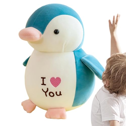 Niedlicher Pinguin-Plüsch, Pinguin-Stofftier - ICH Liebe Dich Pinguin-Kinderkuscheltiere,Süßes, weiches Plüschtier für Kinder, Geburtstag, Feiertag von Fulenyi