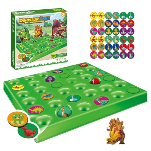 Passendes Schachbrett, passendes Brettspiel,Dinosaurier-Thema, logisches Denkspielzeug - Interaktives Spielzeug für Zwei Spieler, Puzzlespiel, Denkspiel für Kinder und Erwachsene von Fulenyi