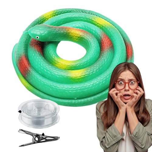 Schlangen-Schlangen-Clip, Schlange an einem Seil, echte Golfspielzeug, Schlangenscherz mit Seilclip, kompliziertes Zubehör, Partygeschenk Schlangen-Schlangen-Clip, Schlange an einem Seil, echte Golfspielzeug, Schlangenscherz mit Seilclip, kompliziertes Zubehör, Partygeschenk von Fulenyi