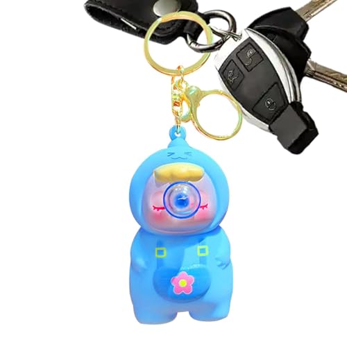 Schlüsselanhänger Squeeze Ornament,Fidget Squeeze Charaktere, Spuckblase, entspannendes Cartoon-Fidget-Spielzeug, Damen Herren Schöne Taschenverzierung zum Trainieren der Fingerfertigkeit für von Fulenyi