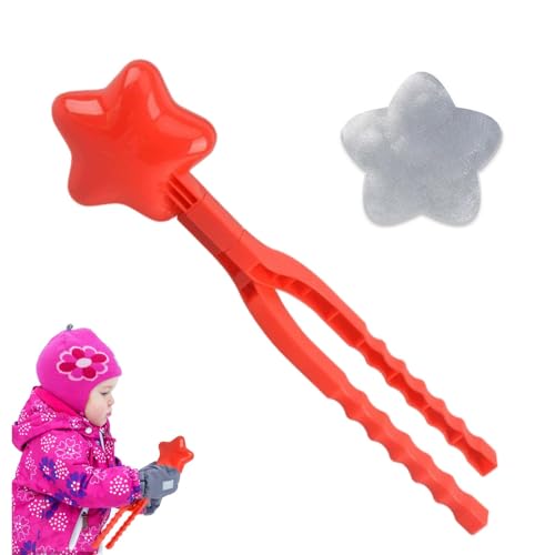 Schneeball-Maker-Clip, Schneeformen für Kinder im Freien - Sternförmiger Clip,Bequemer Griff Winter-Schneeball-Kampfmacher-Werkzeug, Schneeball-Spielzeug, Schneeball-Clip für Kinder von Fulenyi