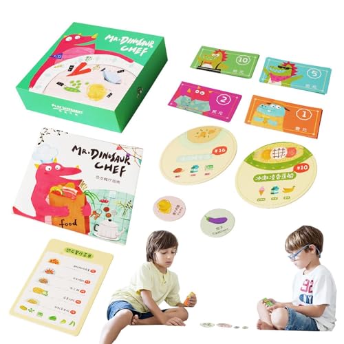 Spielkarten für Kinder, Kartenspielset - Lern- und Konzentrationsspielzeug | Feinmotorikspielzeug, Restaurantkartenspiele für Kinder, pädagogisches und interaktives Spiel, von Fulenyi