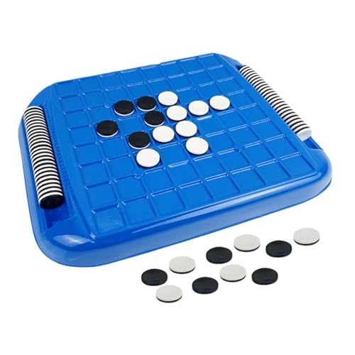 Strategie-Schachspiel, Othello-Brettspiel, Lernspielzeug Schwarz-Weiß-Schachbrett, Reversi Brain Teaser Reiseschachspiel für 2 Spieler zur Verbesserung der Hand-Auge-Koordination von Fulenyi