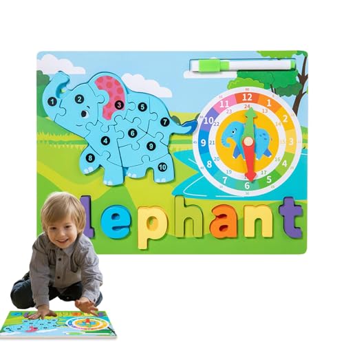 Tierpuzzle, Tierpuzzle für Kleinkinder – Giraffen-Puzzles für Kleinkinder – Puzzles für Tiere, Rechtschreibpuzzles für Vorschule, Hilfe von Fulenyi