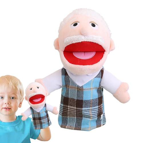 Vorschul-Familienpuppe,Familien-Handpuppen,Geschichtenerzählende Plüschpuppe - Interaktive Rollenspielpuppe, Schulheimpuppe mit beweglichem Mund für Mädchen und von Fulenyi