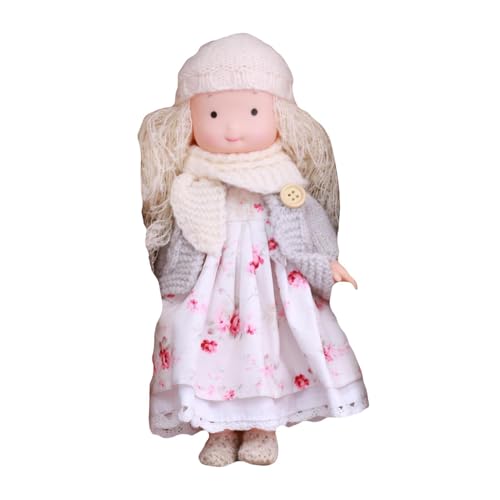 Weiche Puppe, handgemachtes Puppenmädchen,Sammelpuppen Anime-Charakter-Spielzeug | Herbstthema-Puppe mit Kleid und Accessoires, Heimdekoration, umarmbares Kinderspielzeug für Freunde und von Fulenyi